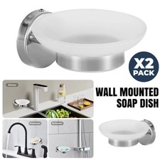 2x Soap Dish Holder Wall