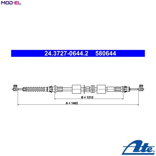 Cable pull parking brake - pull,