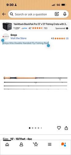 Greys kite double handed - 4,