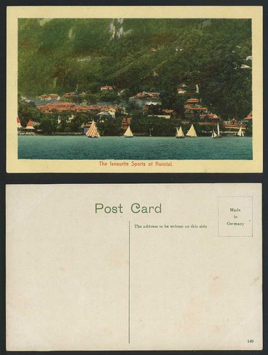 India old postcard - old, yachting