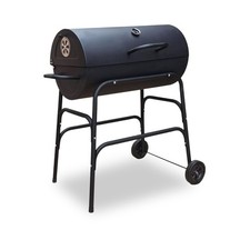 Large oil drum barbeque with - large,
