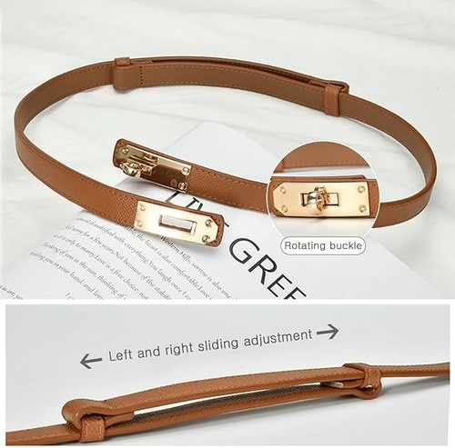 Womens ladies leather belt - belt, one