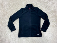 Gelert Fleece Jacket Women's Black Size 10 full zip pit-pit 18 in