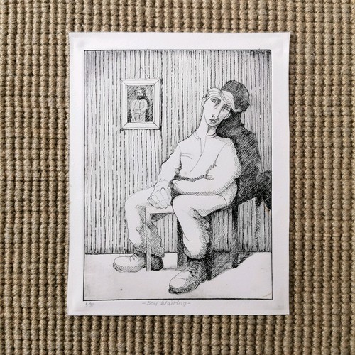 Boy waiting by muriel - waiting',