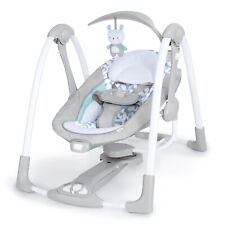 Ingenuity 2-in-1 Portable Auto Baby Swing Raylan with Vibrations & Music 0-9M