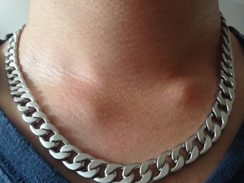 Men metal silver curb cuban - metal,