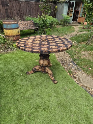 Recycled solid wood - solid, pedestal