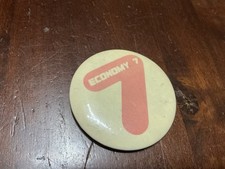 ECONOMY 7 PIN BADGE COLLECTABLE OLD BADGE 