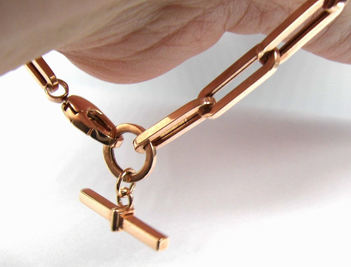 9ct rose gold - bracelet, 7.5
