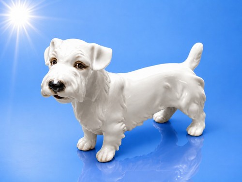 Augarten vienna dog figurine - augarten,