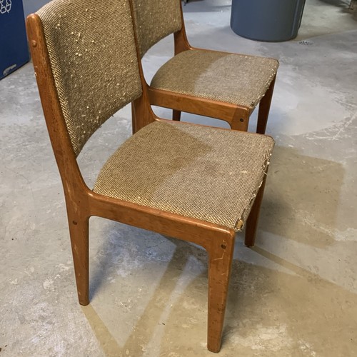 Pair mid century teak - century, chair