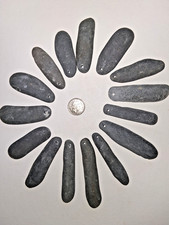 15 Pieces of Natural Cornish Slate drilled with a 2mm hole.
