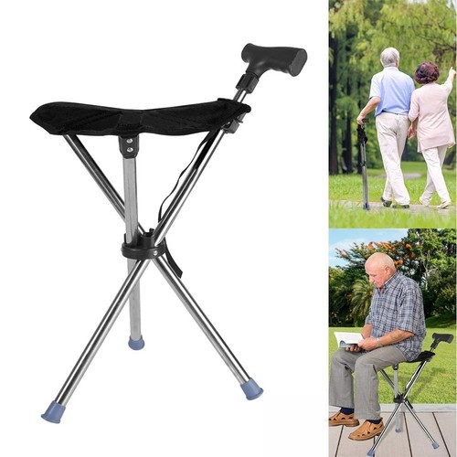 Walking stick seat folding - seat,