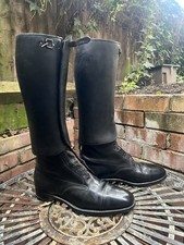 Vintage Black Leather Gaiters