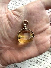 Antique 9ct Gold Citrine