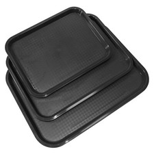 Black Plastic Serving Tray