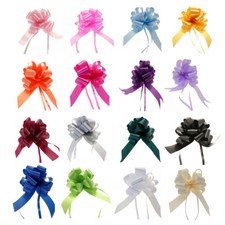 Medium PULL BOWS 30mm QUALITY Wedding Car Present Easter Gift Wrap Party Bow