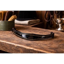 Black Patent Leather Padded