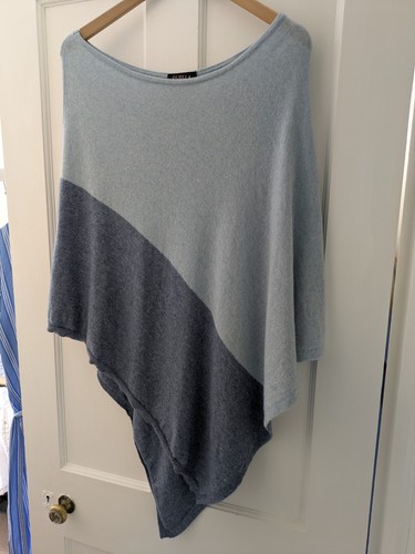 Ladies poncho cashmere - poncho., cashmere/wool
