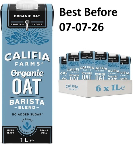 6x1l califia farms organic - organic, oat