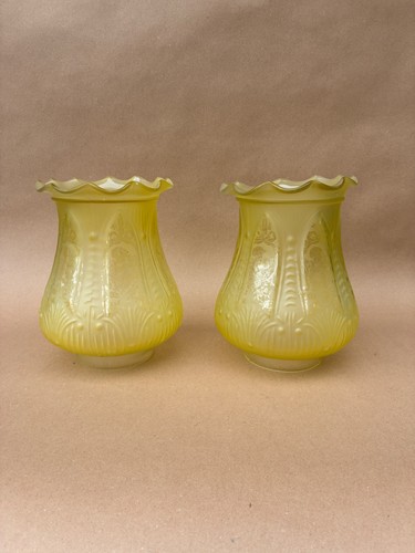 Pair vintage yellow or - pair, of