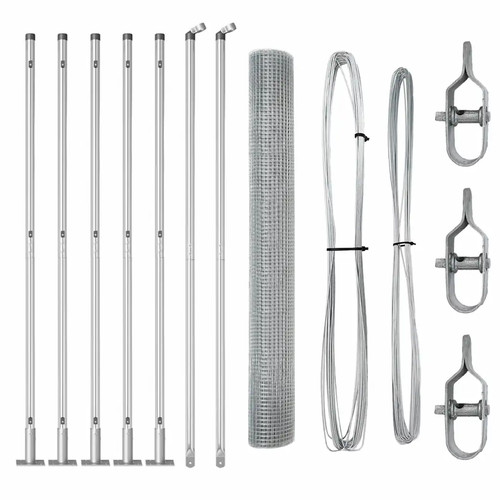 Welded wire fence with - wire,
