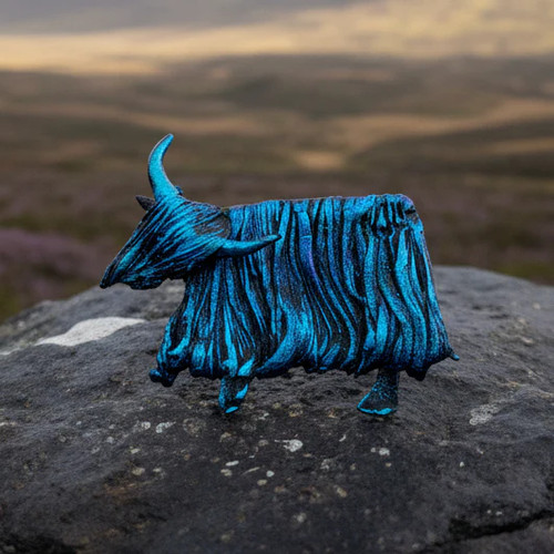 Shaggy highland cow brooch - shaggy,