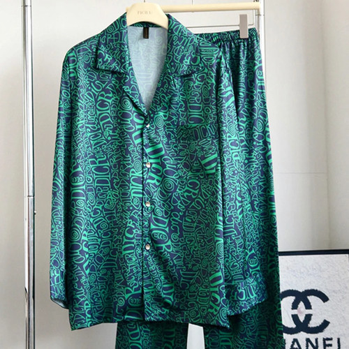Women green satin - satin, pyjama