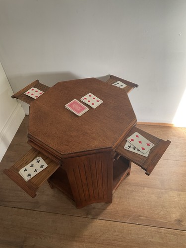 Art deco card table - art,