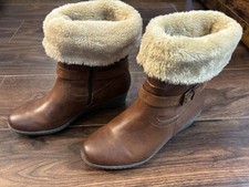 Pavers Relife Brown Boots Faux