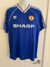 retro  blue manchester united