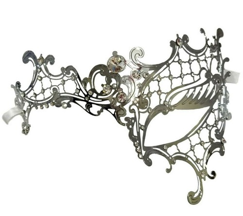 Masquerade mask silver - masquerade,