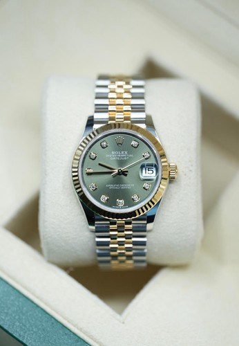 Ladies steel gold rolex - steel,