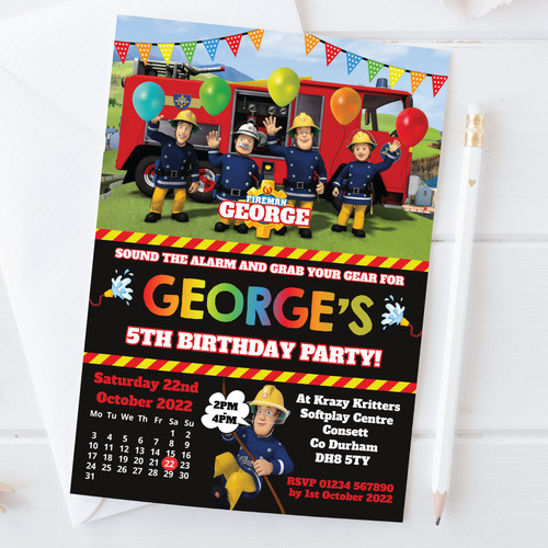 Personalised fireman sam - personalised,