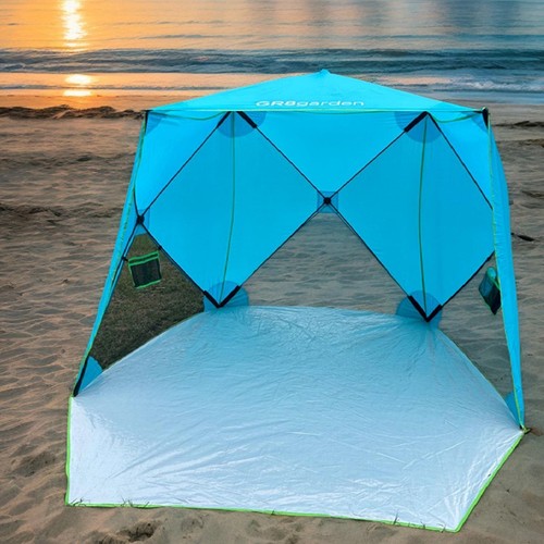 Blue pop family beach tent - family,