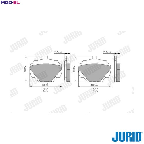 Brake pad set disc - brake,