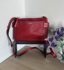 Fiorelli Brie Red Double Zip Compartment Shoulder Crossbody Bag