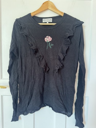 Wildfox top with - , embroidery