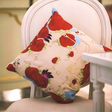 Hand embroidered cushion