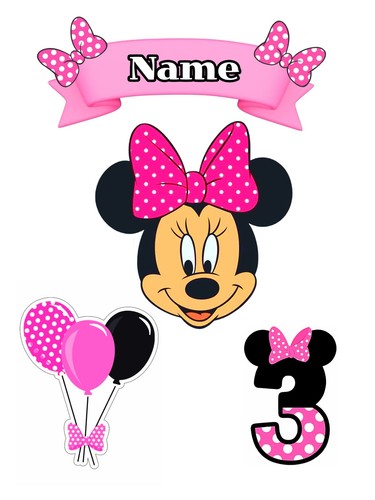 Minnie mouse personalised - mouse, a4