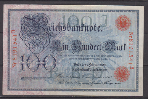 Germany reichsbanknote 100 - germany,