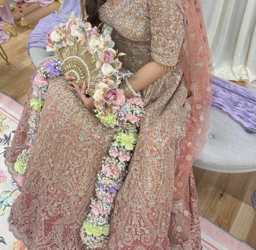 Bridal mendhi lengha pastel - mendhi, (pastel