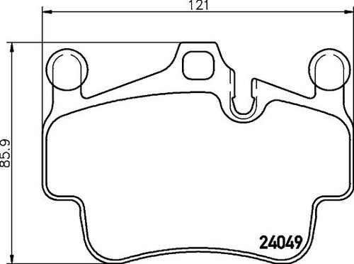 Mintex front brake pad set - pad,