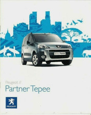 Peugeot Partner Tepee 2008-2009 UK Market Sales Brochure Urban, S & Outdoor