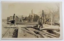 1910s Men Building Railroad