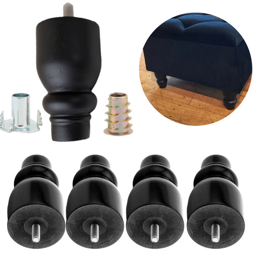 12pcs solid wooden legs - 12pcs,