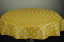 Round Wipe Clean Tablecloth -