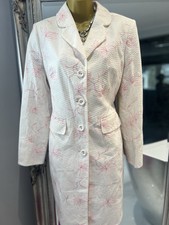 Designer White / Pink Coat By