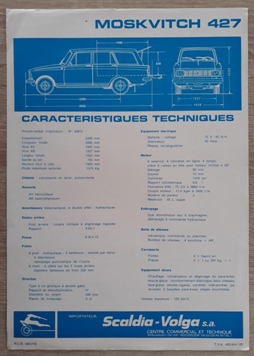 Scaldia volga moskvitch 427 - moskvitch,