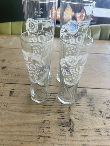Two new peroni pint - glasses, &